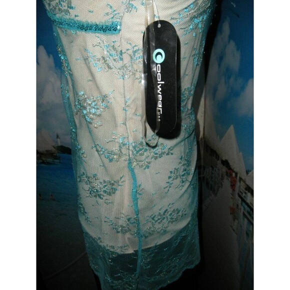 NEW by COOLWEAR USA, SEXY, SLEEVELESS JUNIORS SIZE LARGE, TOP, BLOUSE, TURQUOISE - Picture 4 of 11